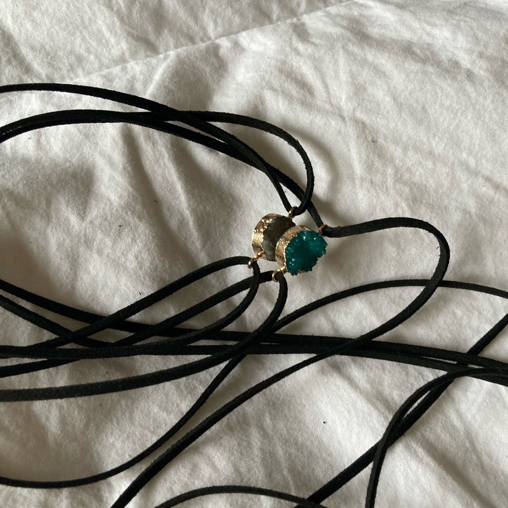 Handmade Druzy gemstone necklace - Picture 4 of 4